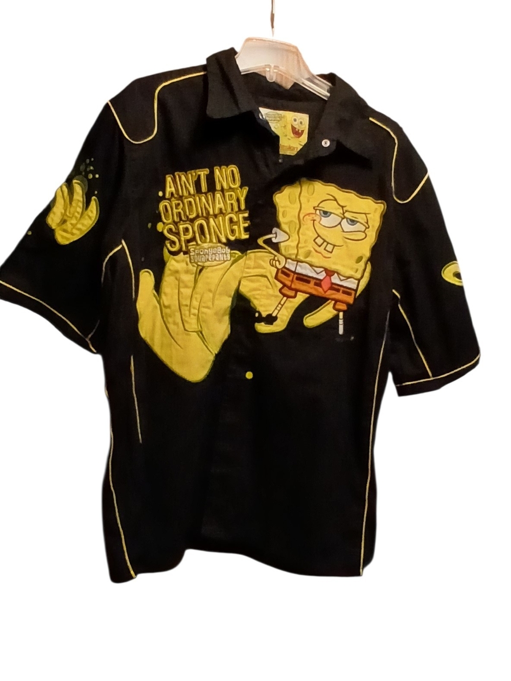 Vintage SpongeBob SquarePants Jeff Hamilton Designs Button Up Shirt. Size XL